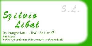 szilvio libal business card